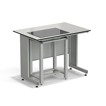 Стол весовой с приставкой ЭКРОС 1200х800х900 мм, весовой стол слева, раб. поверхность - (монолитный пластик) LABGRADE